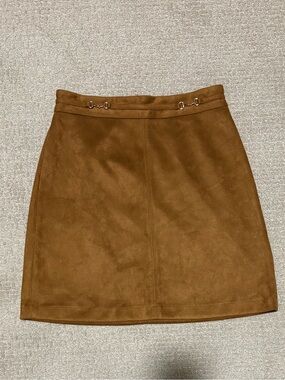 Ann Taylor Brown Mini Skirt Size 8